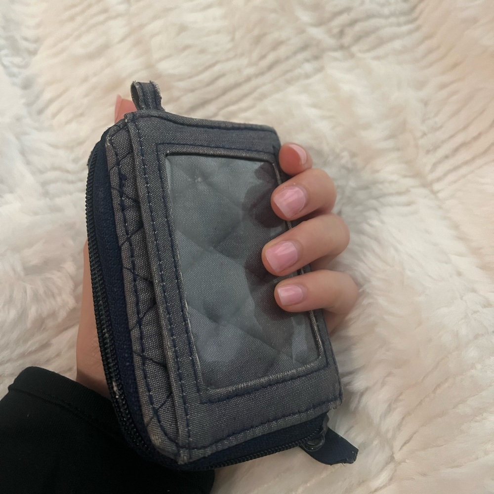 Vera Bradley Blue/Grey Small Wallet Case